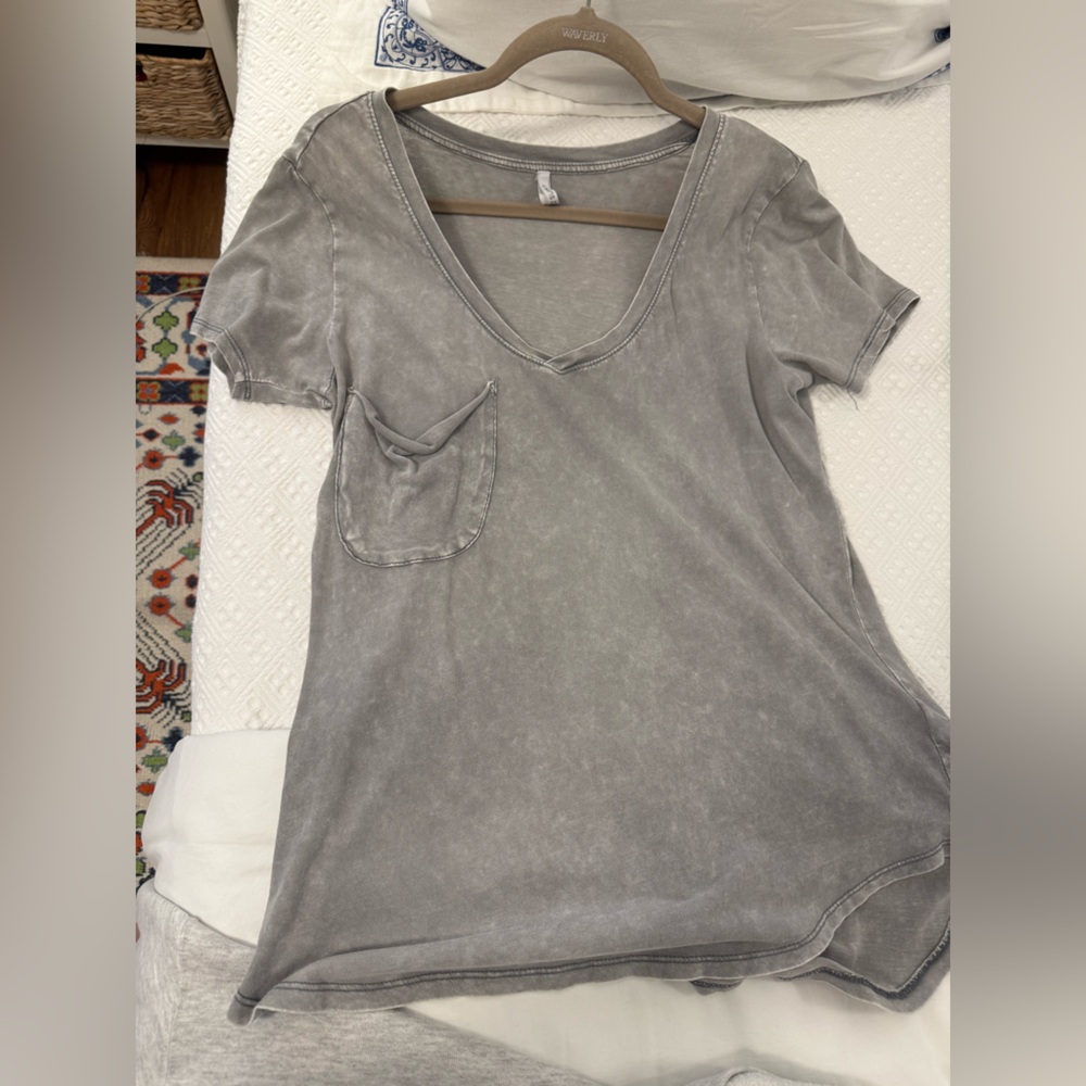 Z Supply Gray Relaxed Short Sleeve Tee - Picture 7 of 7